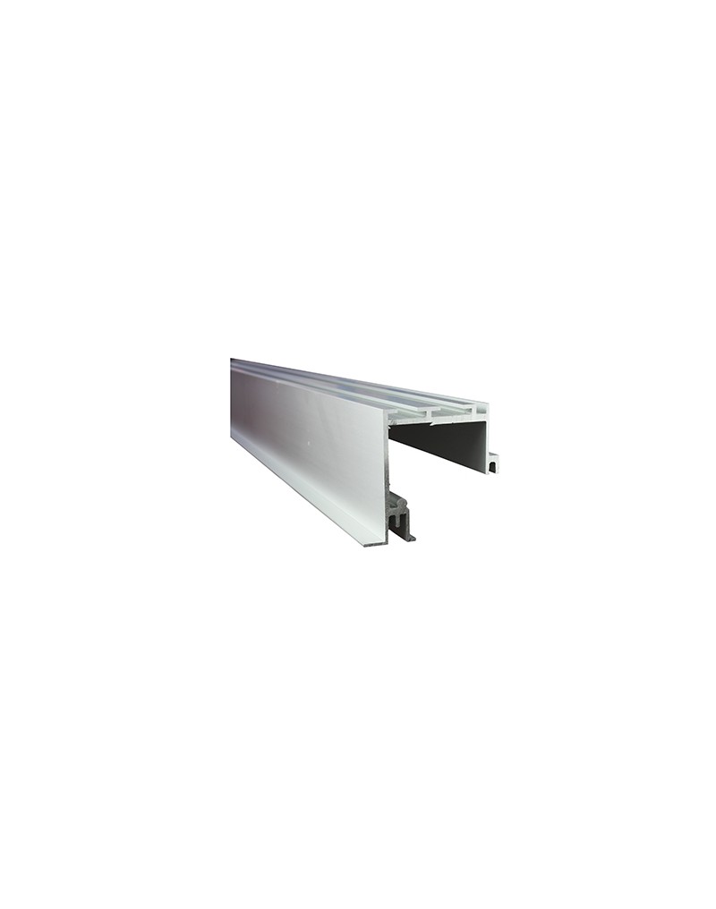 Aramar-E800-PERFIL V FIJO OCULTO AL ANOD PLATA 2000mm E800