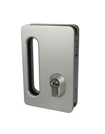 Aramar-Corredera con muesca-CERRADURA CORREDERA 8-10mm ALUMINIO AP 100x155mm