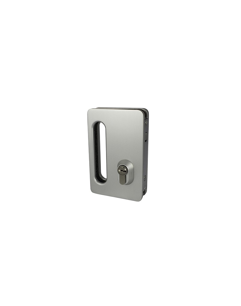 Aramar-Corredera con muesca-CERRADURA CORREDERA 8-10mm ALUMINIO AP 100x155mm