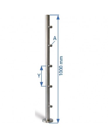 Aramar-Balaustres-BALAUSTRE TUBO 42.4 X 2 mm 1000 mm A304 IS