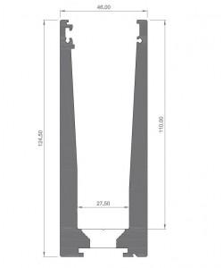 Aramar--MTS. PERFIL BARANDILLA 12,38/21,52mm ALUM NM SUELO