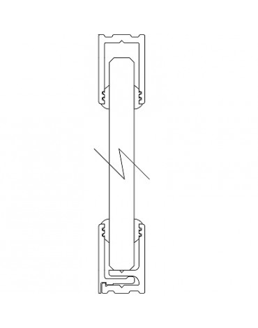 Aramar-PRO-KIT 4+4mm ALUMINIO ANOD PLATA 4000mm HEGOX PRO